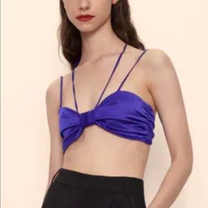 Satin Crop hater top